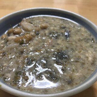 納豆入り雑炊